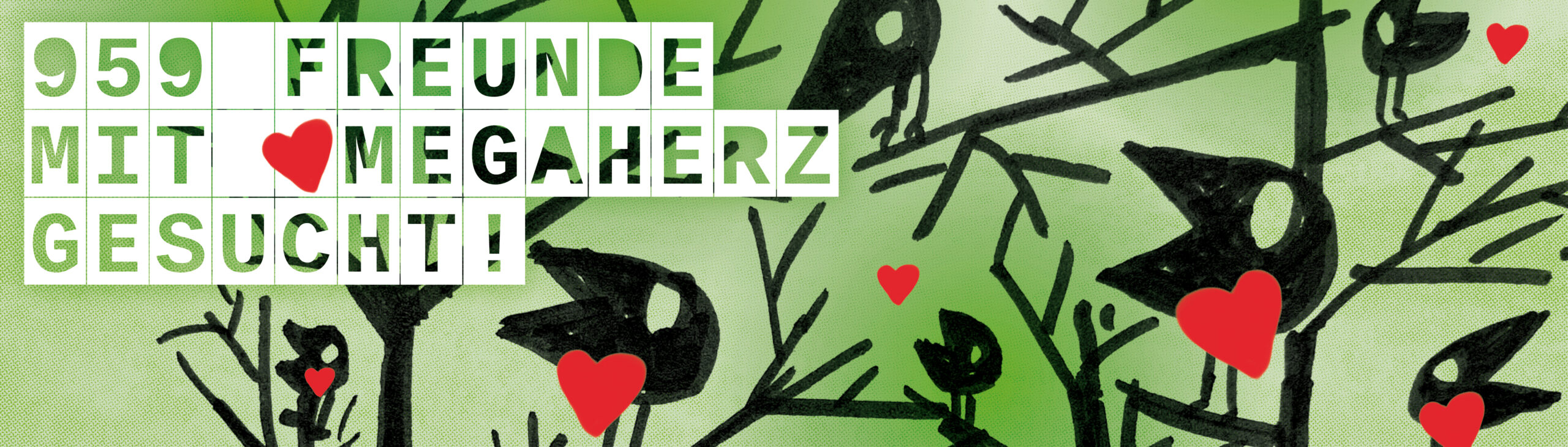 schmales Banner zur Kampagne »959 Freunde mit Megaherz gesucht«